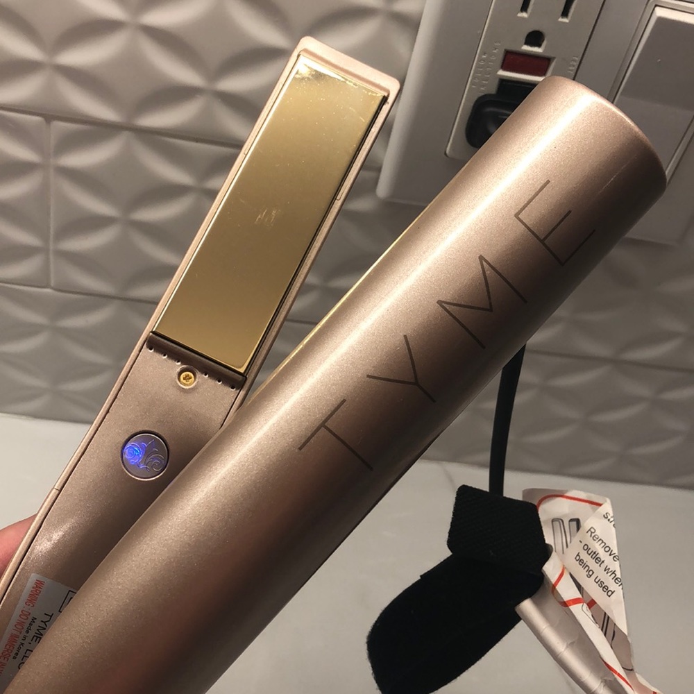 TYME Rose Gold Hair Straightener Flat Iron